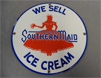 VINTAGE WE SELL SOUTHERN MAID ICE CREAM SSP SIGN