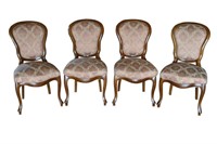 4 Antique French Parlor Chairs