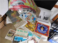 Lot-Large Variety of Old Calendars, Posters,