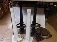 4-1960 Diner Stands & 1 Stool Parts(AS IS)