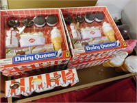 11 NIB Dairy Queen Toys & 6 New Lg. Plastic Cones