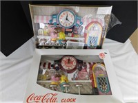 NIB-Coca Cola Clock, 50's Juke Box Clock
