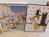 Framed Daffy Duck, Framed Daisy Duck&Minnie Mouse