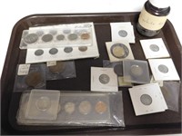 Coins-Year Sets, 1917 & 1918 English Pennies