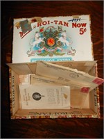 Vintage Boy Scout Council Letters & Cigar Box