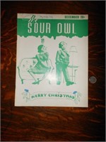 Vtg Dec 1926 The Sour Owl Sigma Delta Chi Mag