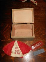 Vintage Hat, Sharpening Stone & Box