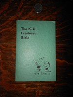 Antique 1938 KU Freshman Bible - Awesome
