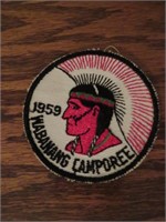 Vtg 1959 Boy Scout Wabanang Camporee Patch 4566EE