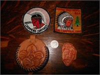 Vintage 1959 Boy Scout Patches & Leather Goods
