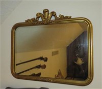 Gorgeous Antique Golden Mirror ~36" Wide