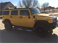 2006 HUMMER H2, YELLOW, 6.0 L, AUTOMATIC,