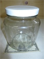 Half gallon glass jar with lid