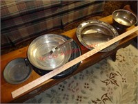 SILVER PLATED BOWLS & LAZY SUSAN