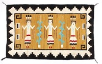 Fine Navajo Figural Yei Wool Rug