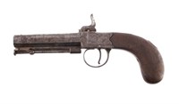 English Engraved .41 Percussion Pistol