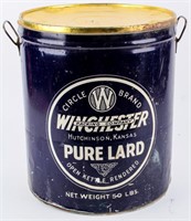 Vintage Circle W Brand Pure Lard Tin