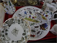 Insect Themed Porcelain Serving Pcs.