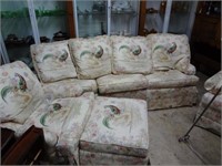 4 Pc. Upholstered Living Room Set In Pheasant And