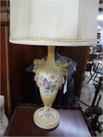 Floral Decorated Porcelain Lamp