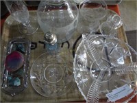 American Pressed Glass Etched & Polished Stones
