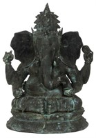 Buddhist Bronze Ganesh Sculpture