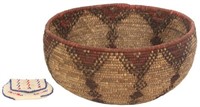 Indian Hand Woven Coil Basket & Pouch