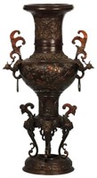 Meiji Style Bronze Vase
