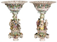 Pr. Meissen, Carl Thieme Porcelain Compotes