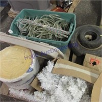 Rope light , insulation, tires