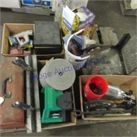 Tool box, paint sprayer, elect. stapler