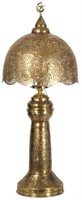 Turkish Pierced Brass Table Lamp