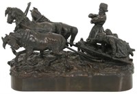 Eugene Lanceray, 1880", Russian Bronze Troika