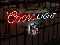 COORS LIGHT NFL NEON SIGN