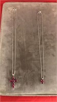 two stunning sterling necklaces