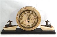 Art Deco French marble clock