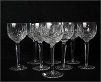 8 Waterford wine goblets - Lismore