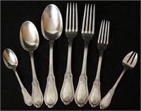 800 silver spoons, forks,  40+ matching pc',s