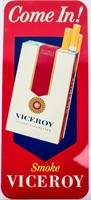 Vintage Viceroy Cigarettes Tin Sign
