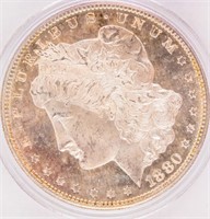 Coin 1880-S Morgan Silver Dollar BU Prooflike