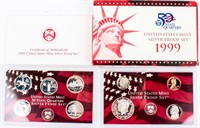 Coin 1999 Silver United States Proof Set in Box