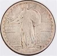 Coin 1917 Type I Standing Liberty Quarter VF+