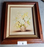 Original oil on canvas still life by Lucionl