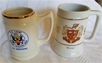 Pair of gents mugs Ft. Benning, & Senior mug