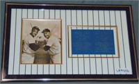Roger Maris & Mickey Mantle Signed Photo