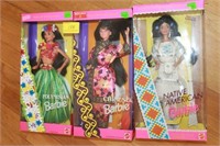 NATIVE AMERICAN BARBIE, CHINESE BARBIE AND