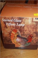 STAINED GLASS TURKEY LAMP