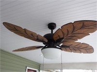 Five blade palm leaf style modern fan/light