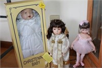 BALLERINA, ANGEL AND CHRISTENING BABY DOLLS