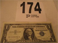 1957A Silver Certificate One Dollar Bill